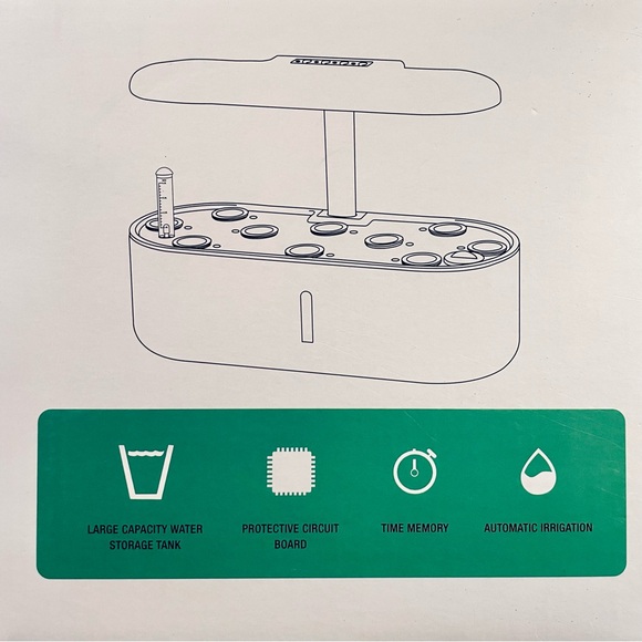 New Smart Indoor Planter, 10 Pods, Automatic Water Light for Plants Herbs - Picture 5 of 6